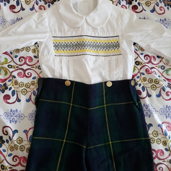 Vintage Other - Smocked Vintage Plaid Set